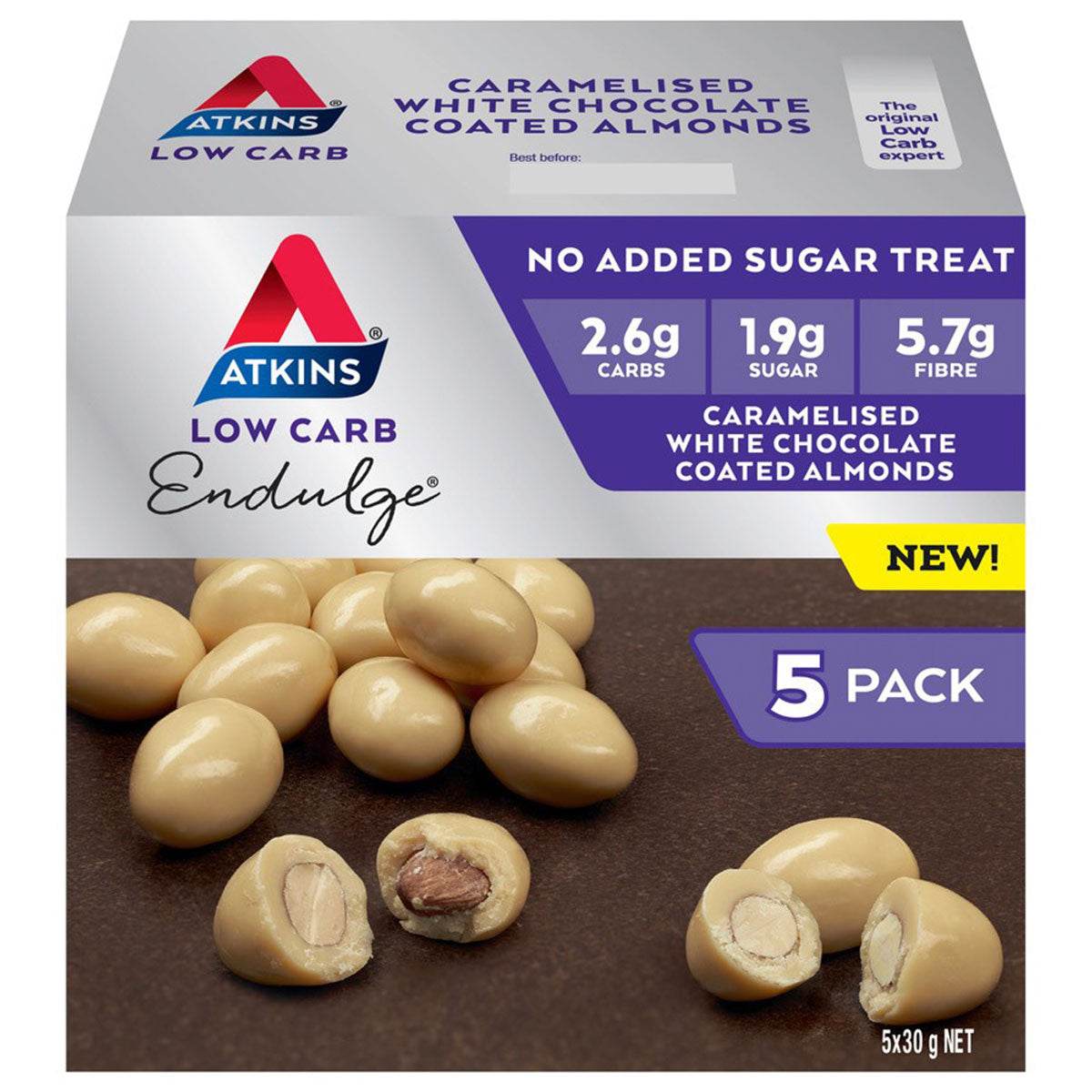 Atkins Endulge Chocolate Almonds - 5pk - Image 4