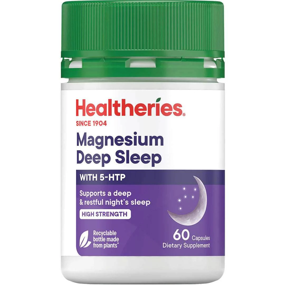 Healtheries Magnesium Deep Sleep & 5HTP 60 Capsules