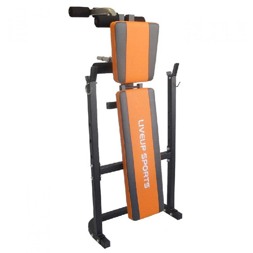 LiveUp Sports Adjustable Weight Bench With Leg Extension - Image 2