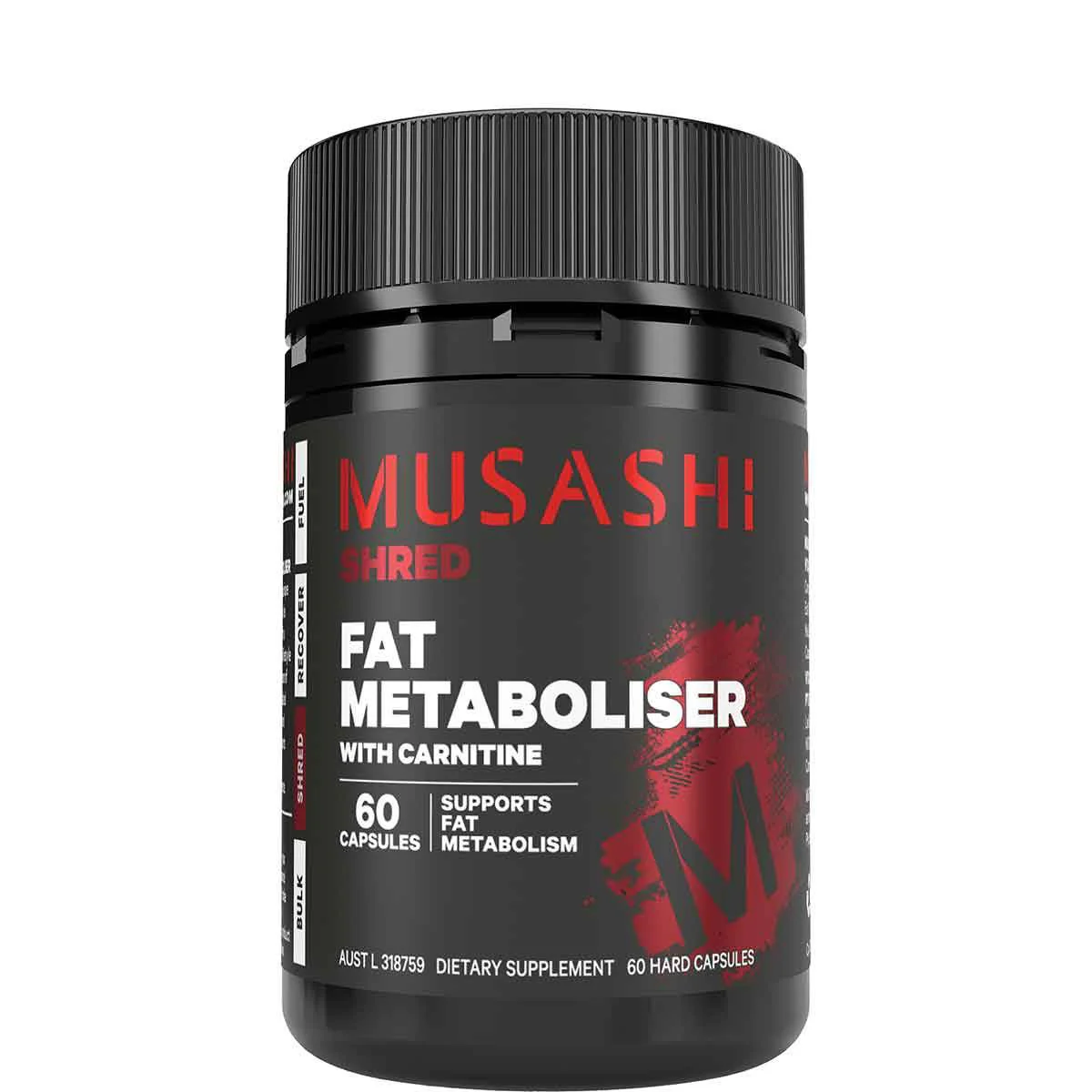 Musashi Fat Metaboliser with Carnitine 60 Capsules