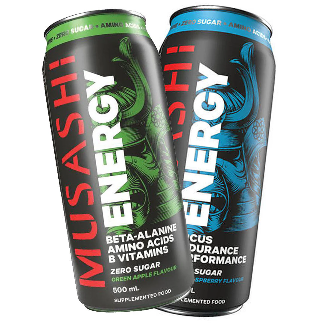 Musashi GWP Energy Drinks - 4 Assorted RTDS