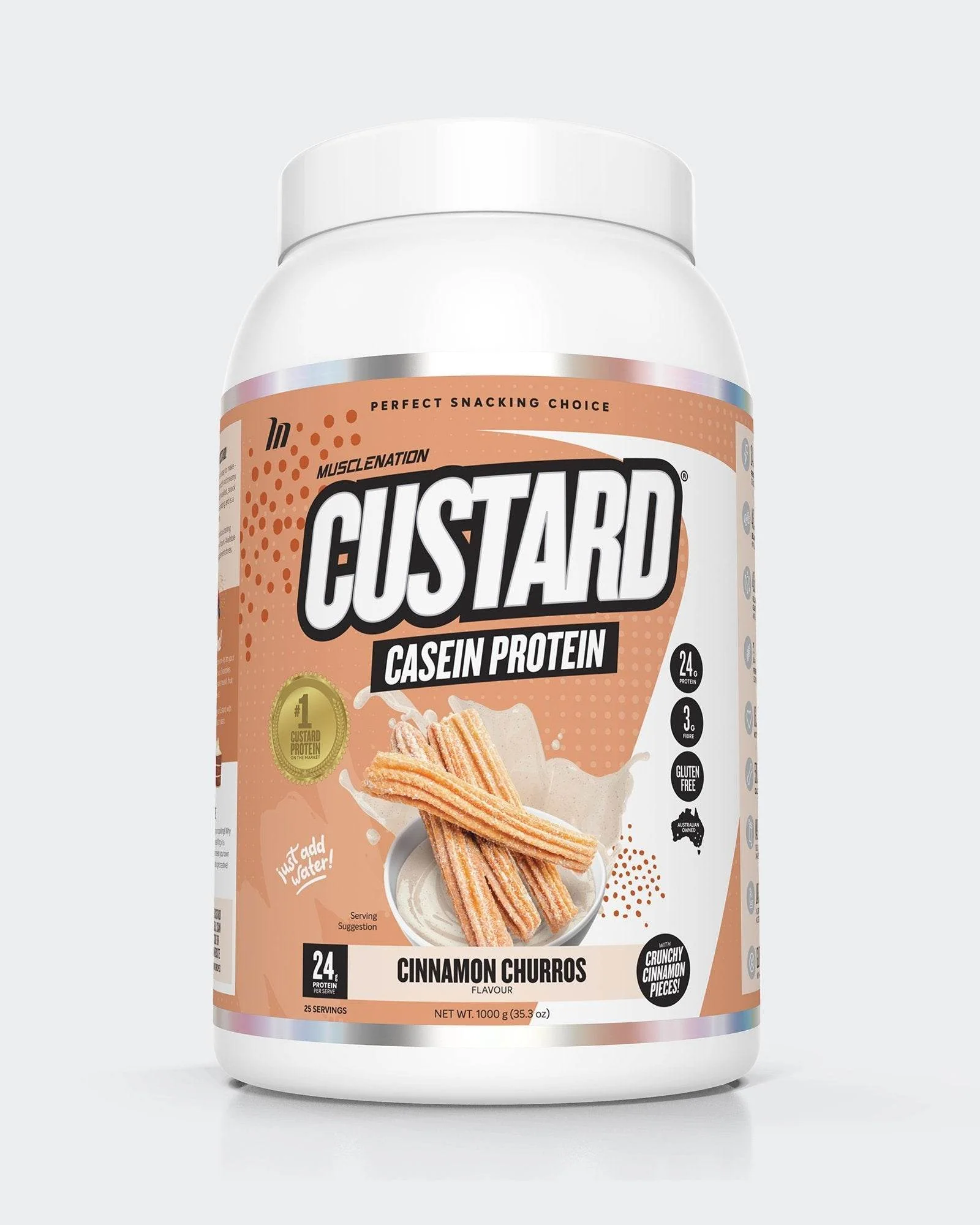 MuscleNation Custard Casein Protein - Image 22