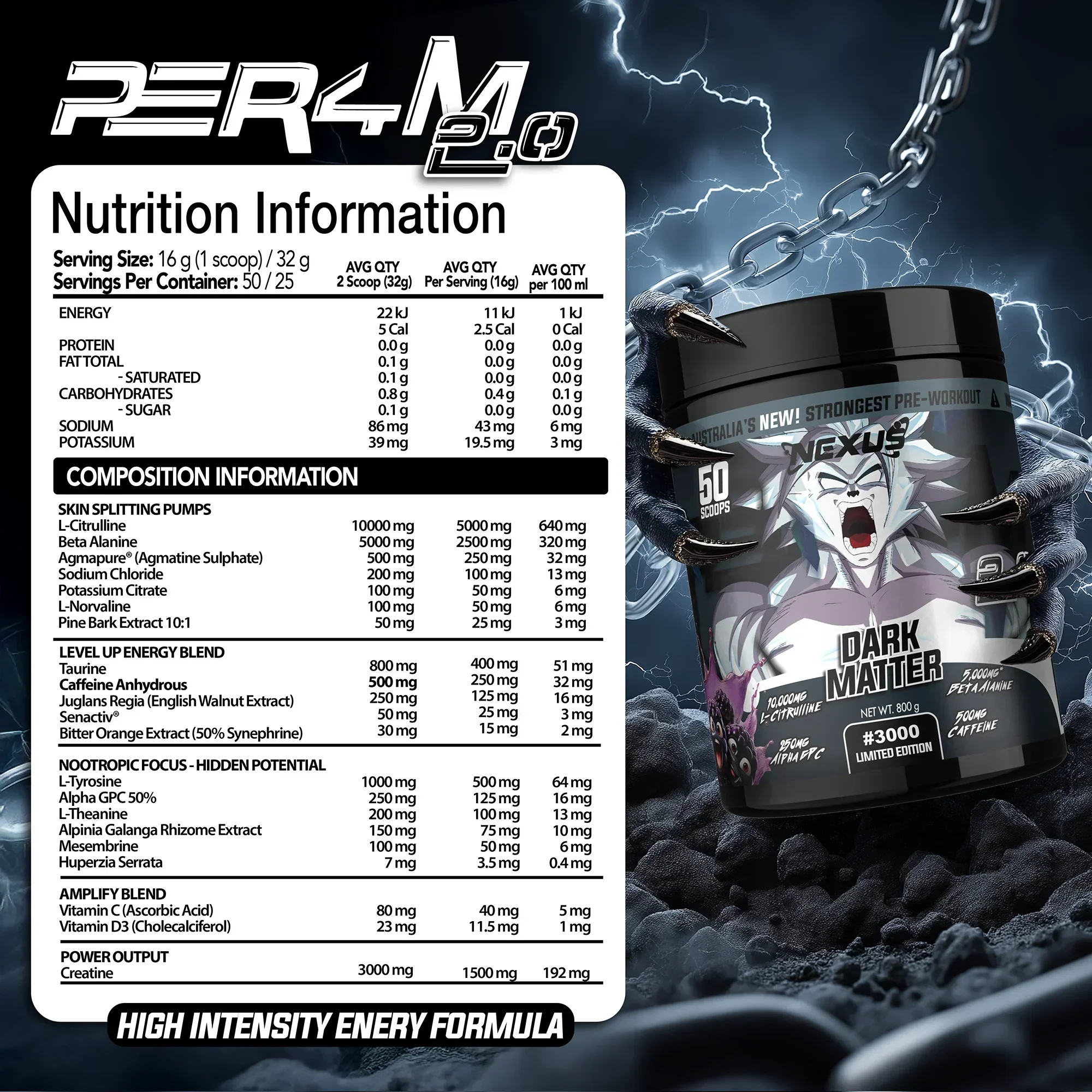 Nexus Per4m 2.0 Preworkout - Image 3