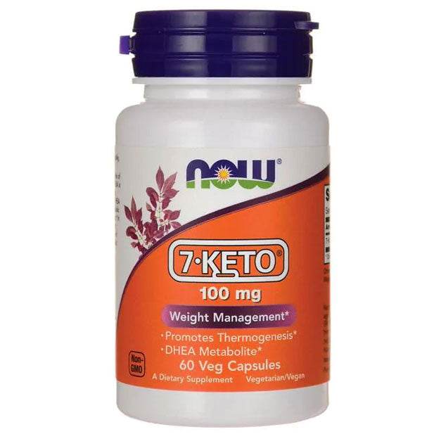 Now Foods 7-Keto 100mg, 60 Capsules