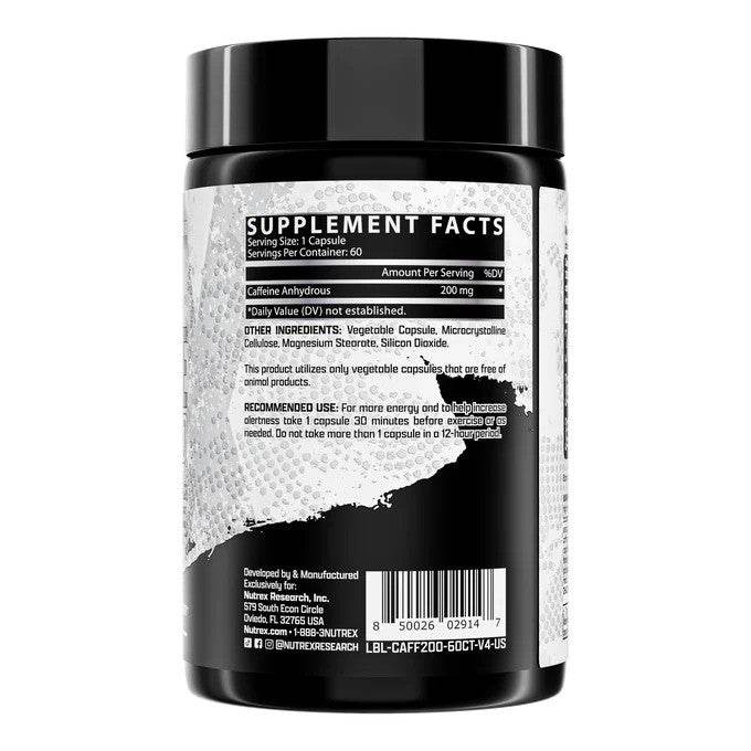 Nutrex Caffeine 60 Capsules - Image 2