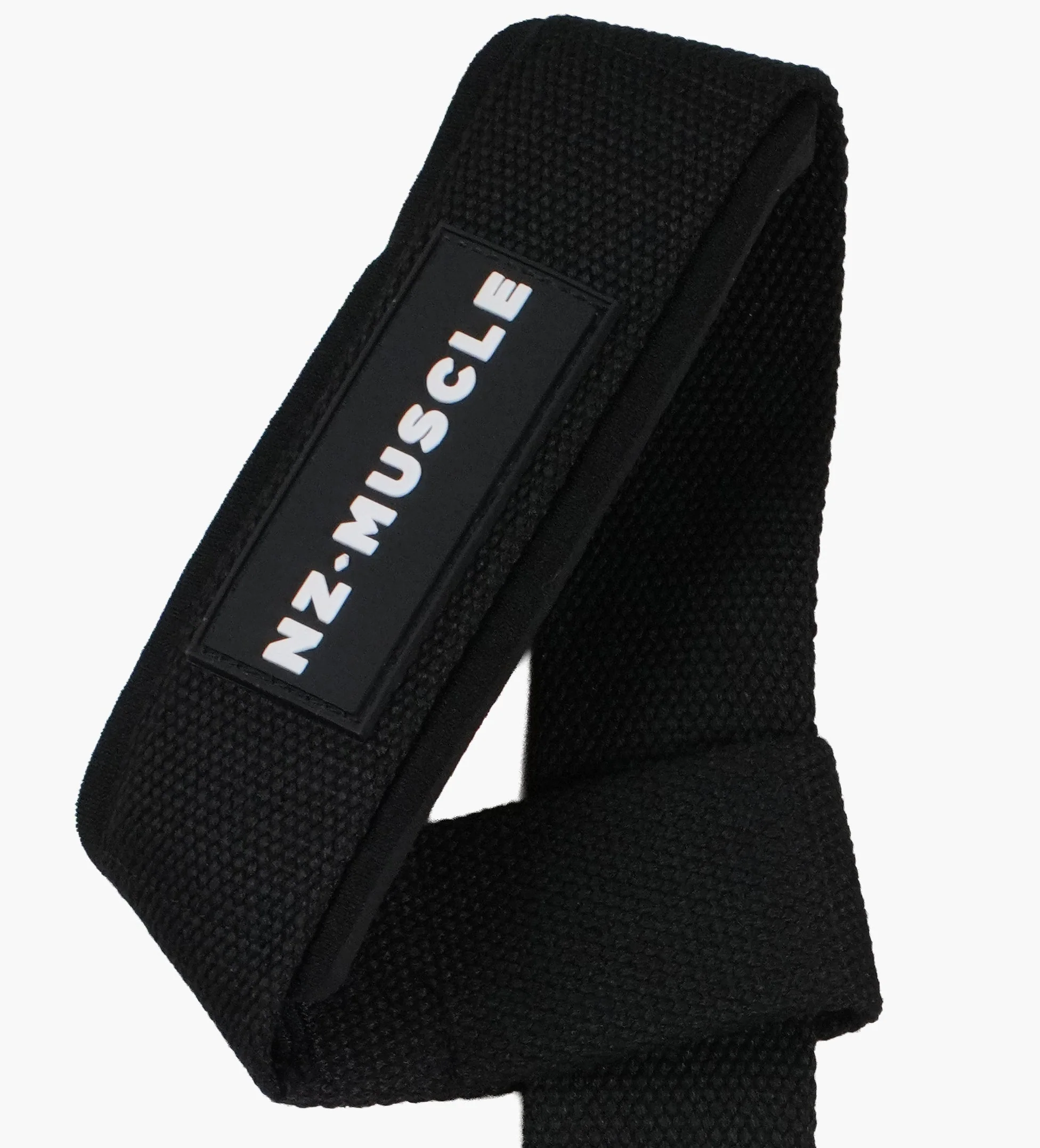 NZ Muscle Padded Lifting Straps, Black - Image 2