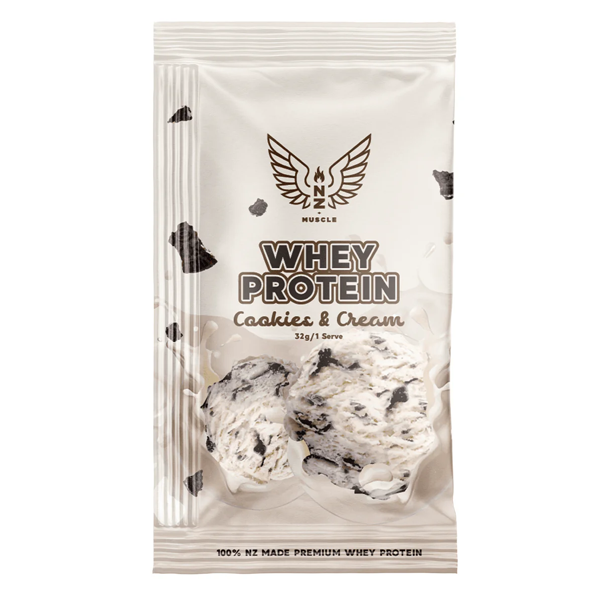 NZ Muscle Whey Protein Sachet - 1 Serve - Image 11