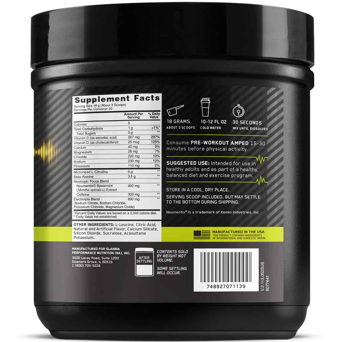 Optimum Nutrition Amped Pre-workout - Image 3