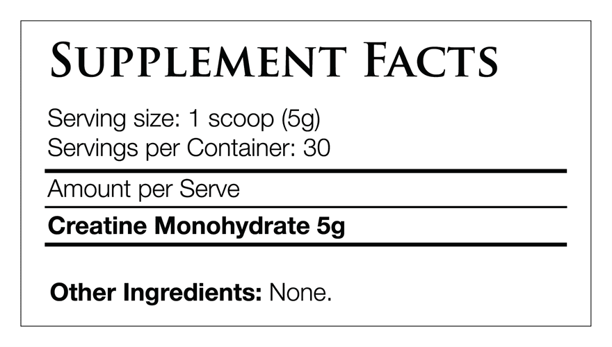 Pack Nutrition Elementals Creatine - Image 2